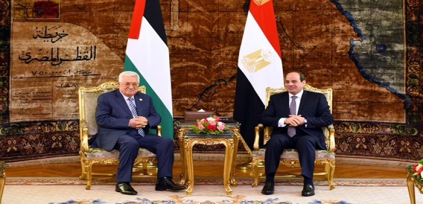 President Abbas and president Sisi discuss situation in Palestine in light of US plan