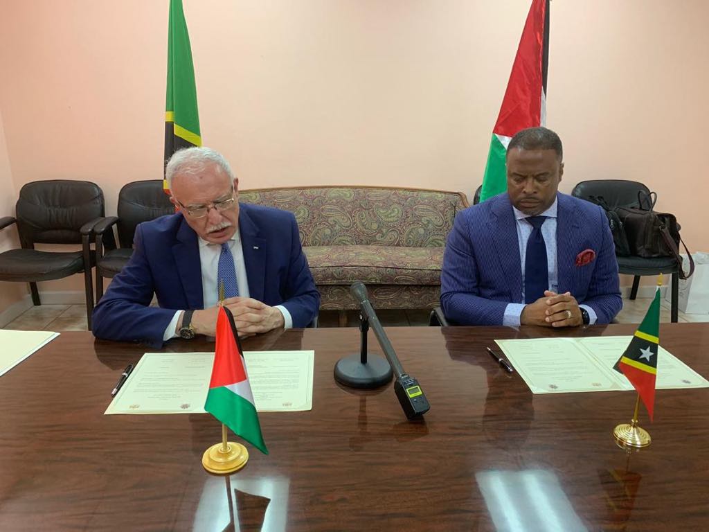 Saint Kitts and Nevis recognizes the State of Palestine