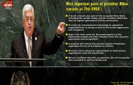 Most important parts of president Abbas remarks at 74th UNGA