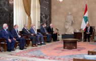 Palestinian delegation meets with Lebanese president in Beirut