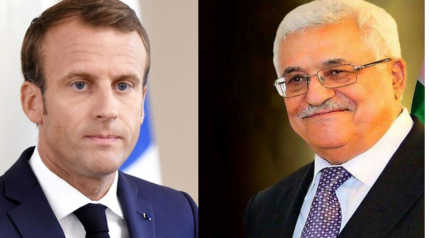 President Abbas receives phone call from French counterpart