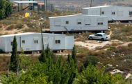 Israeli settlers set up mobile homes near Nablus, a prelude to building an illegal settlement
