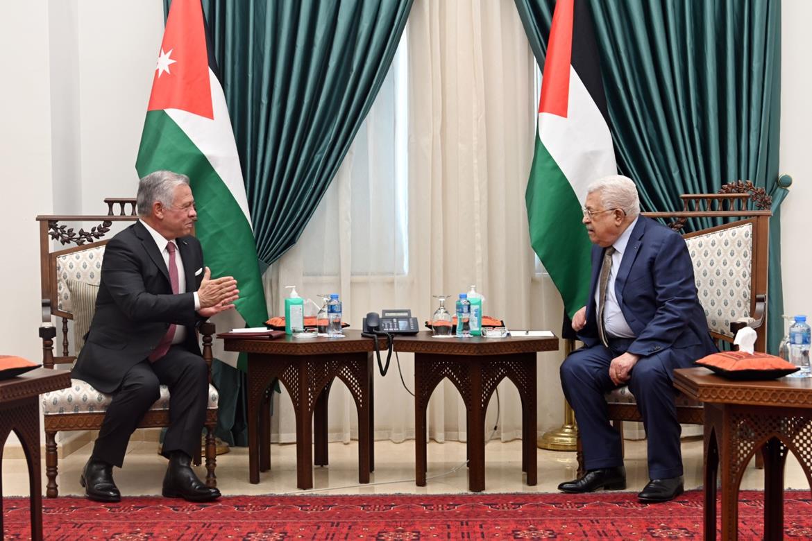 President Abbas to King Abdallah: It’s a great honor for us to have you visit us