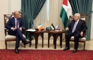 Irish foreign minister reaffirms Support for two-state solution in meeting with president Abbas