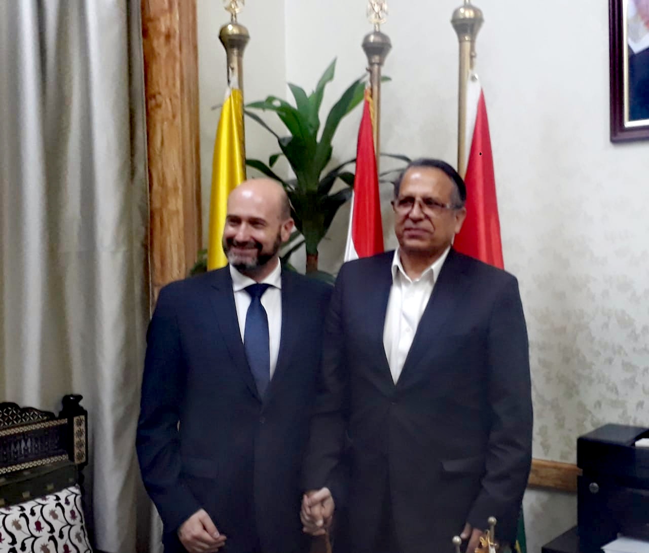 Dr. Ghareeb meets with Counselor of Spanish Embassy