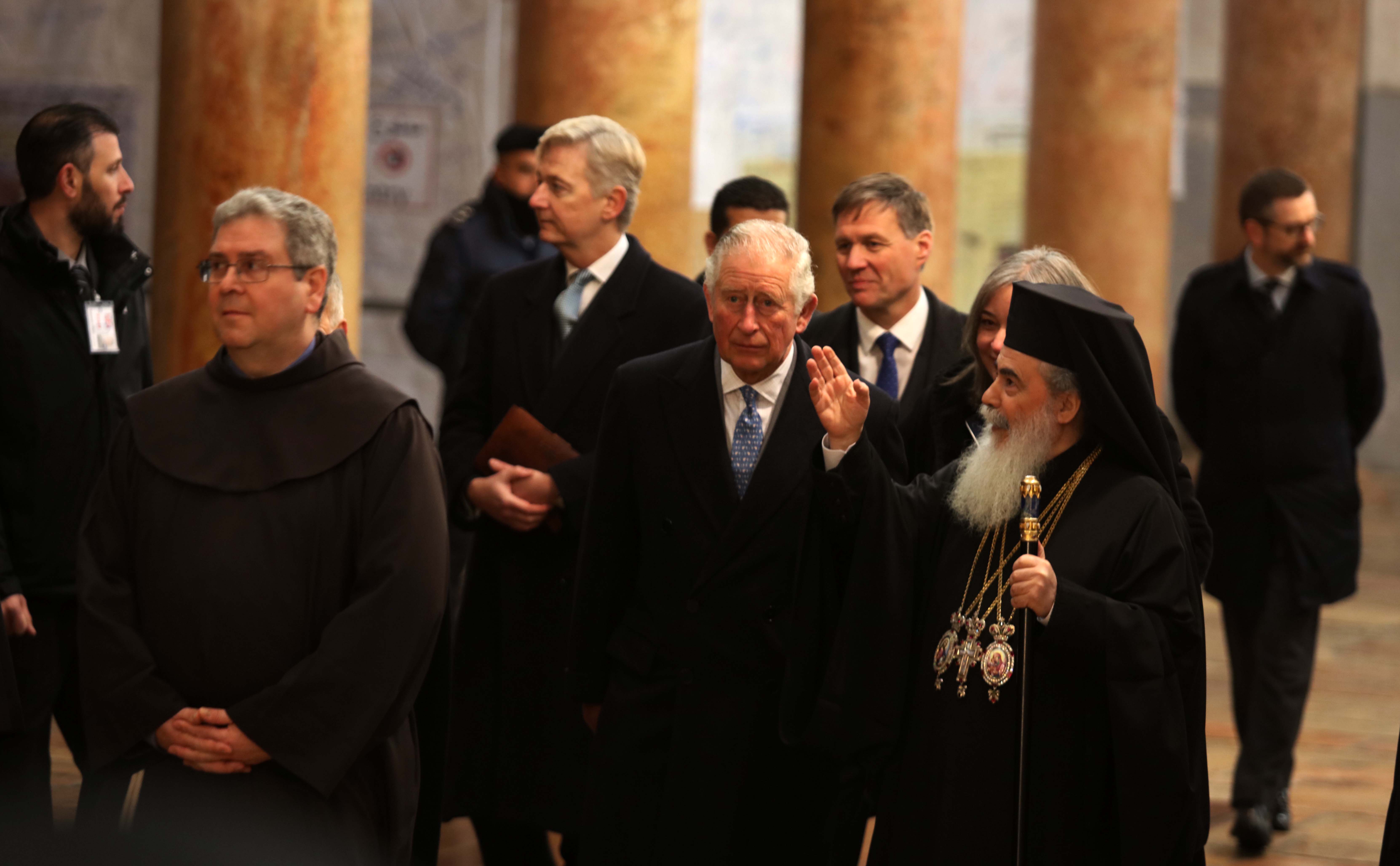 Prince Charles arrives in Bethlehem on historic visit
