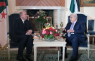 President Abbas holds talks with his Algerian counterpart