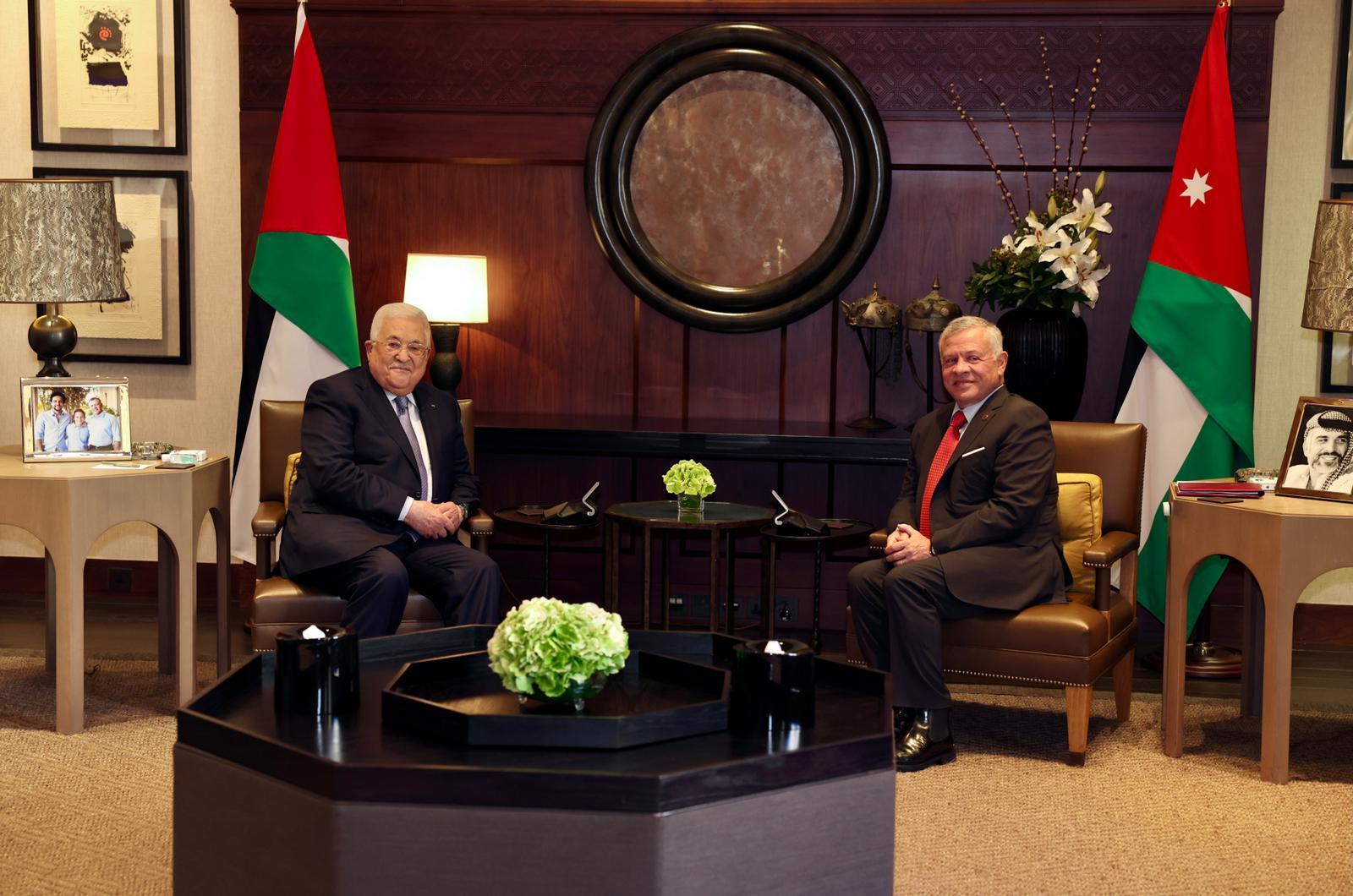 President Abbas arrives in Jordan, holds closed meeting with King Abdullah II