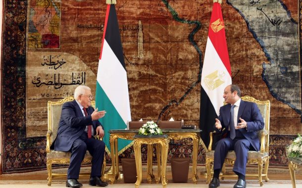 President Abbas meets  President El-Sisi in Cairo
