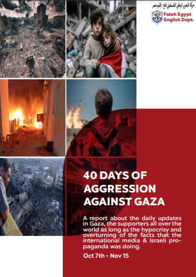 40 days of aggression against Gaza (Oct 7 - Nov 15)