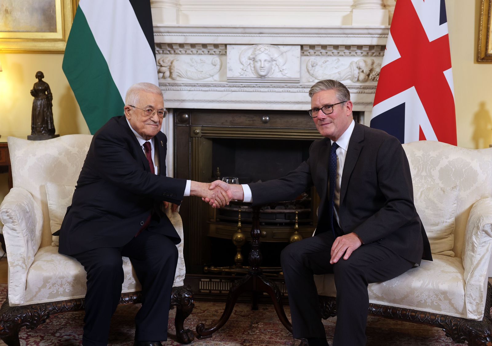 President Abbas Meets British Prime Minister